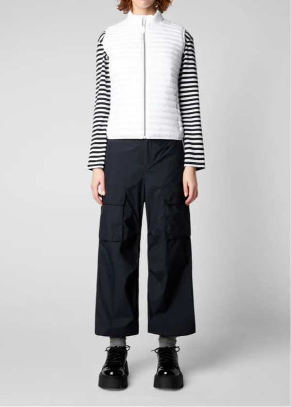 Arabella Puffer Vest in White