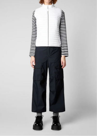 Arabella Puffer Vest in White
