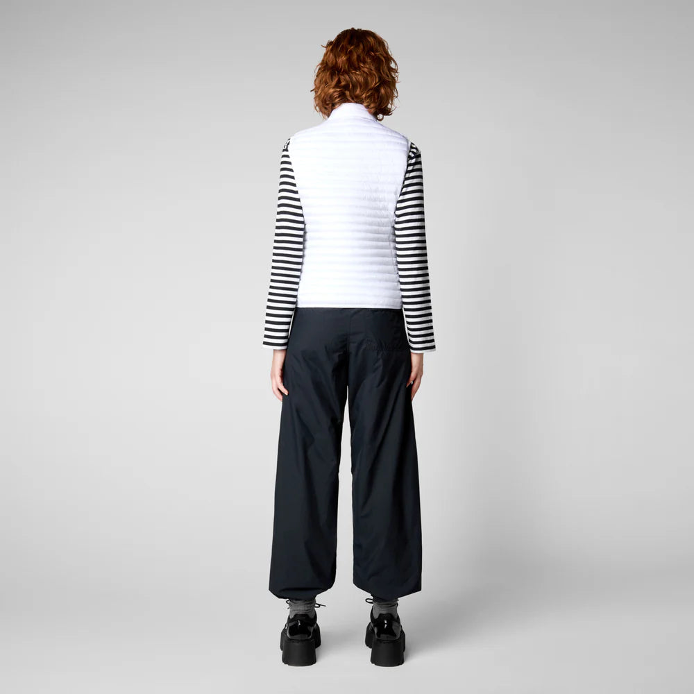 Arabella Puffer Vest in White