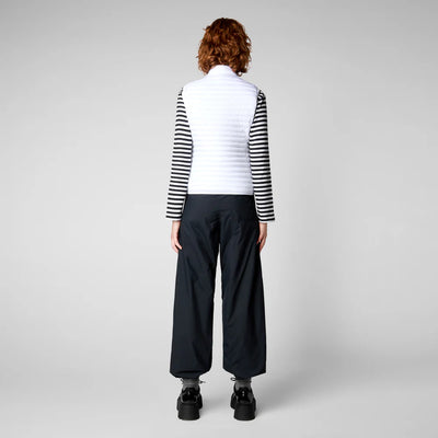 Arabella Puffer Vest in White