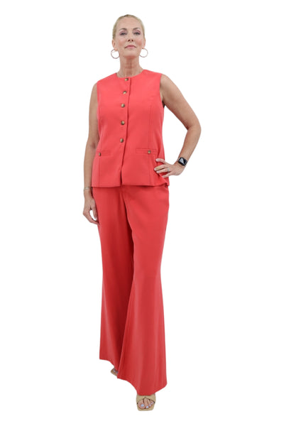 High Waist Wide Leg Pant in Chili