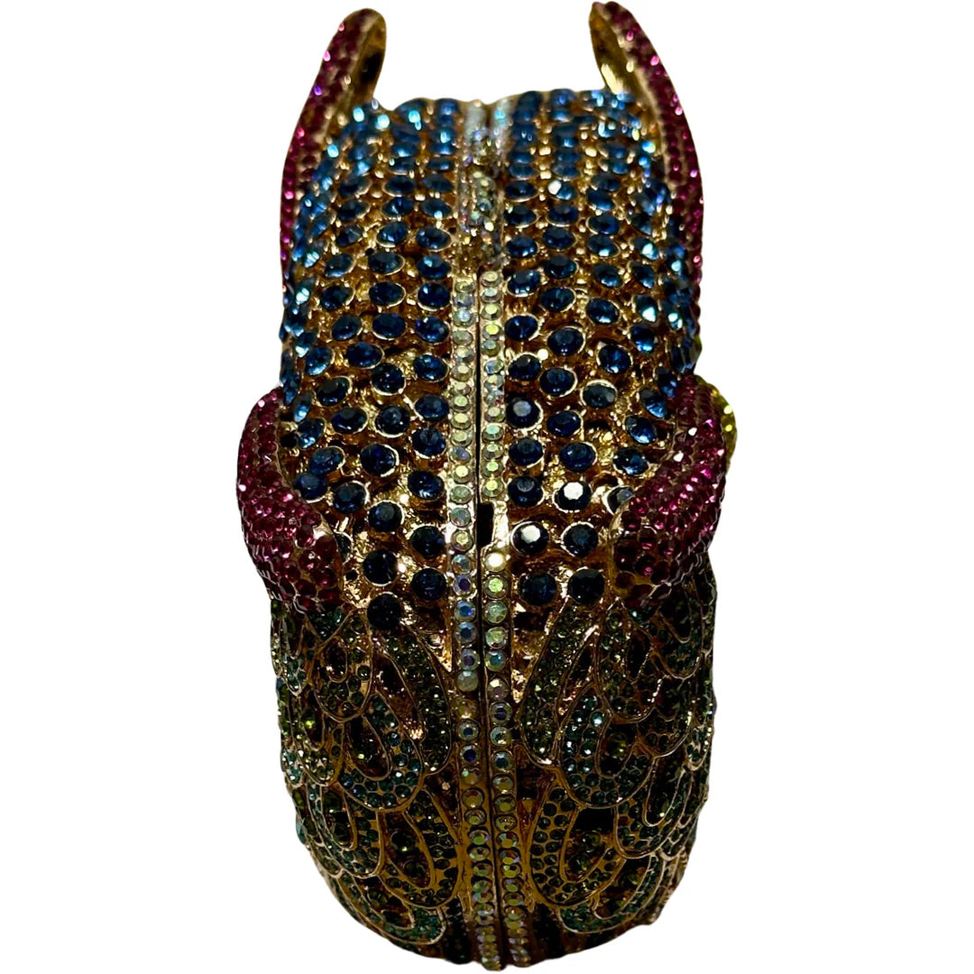 Owl Beaded Clutch