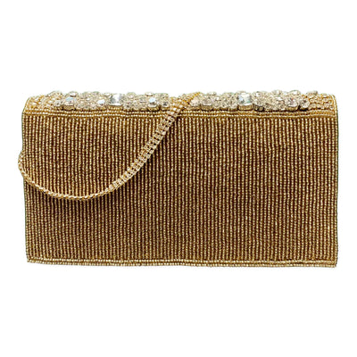 Gold With Crystal Stones And Crystal Strap