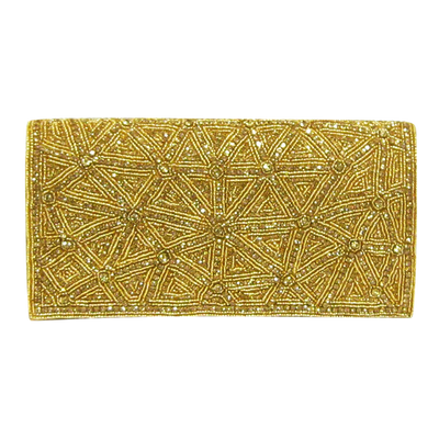 Gold Crystal Beads W/Crystal Strap
