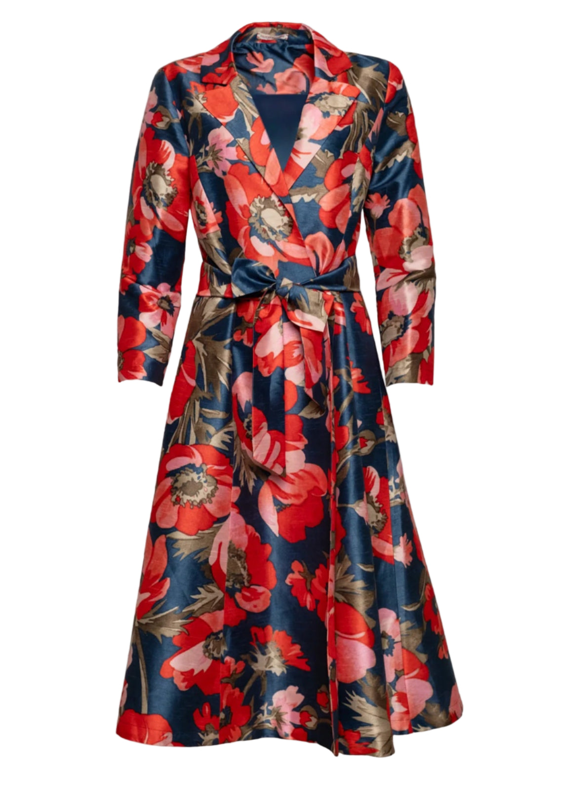 Lucille Wrap Dress in Paradise Poppy