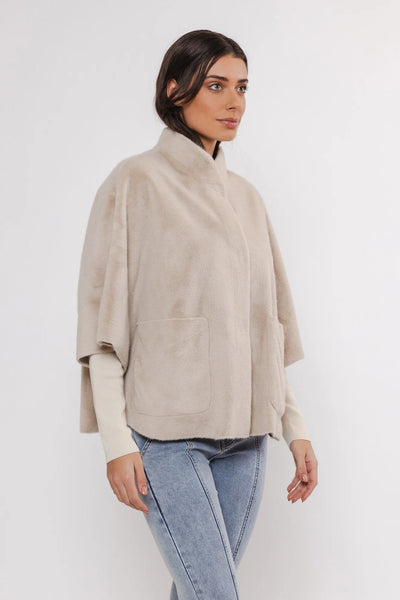 Reversible Dewi Cape in Birch