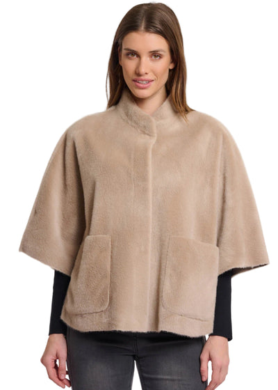 Reversible Dewi Cape in Oat