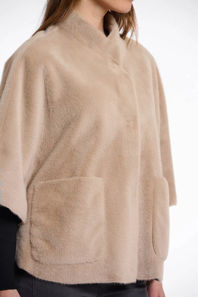 Reversible Dewi Cape in Oat