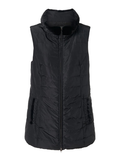 Mink Braided Nylon Vest - Black