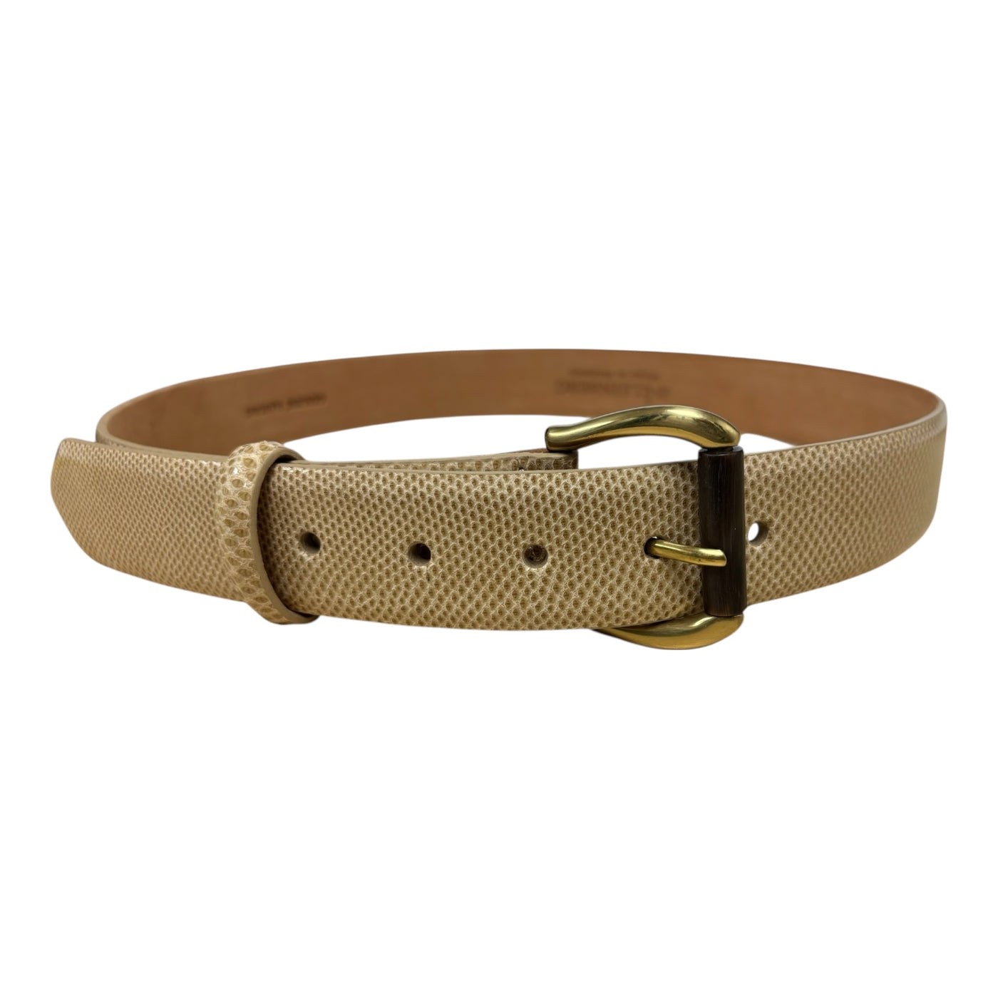 Karung Belt with Gold Buckle in Tan