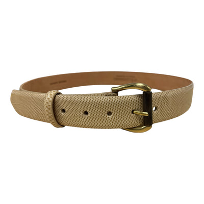 Karung Belt with Gold Buckle in Tan