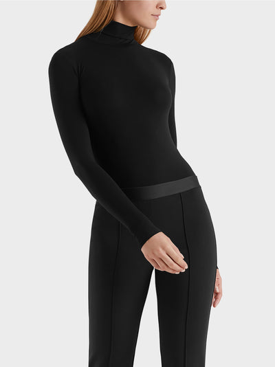 Long Sleeve Mock Neck - Black