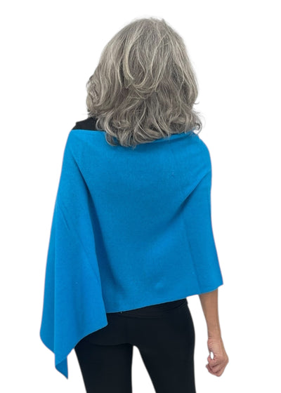 Cashmere Topper in Cerulan