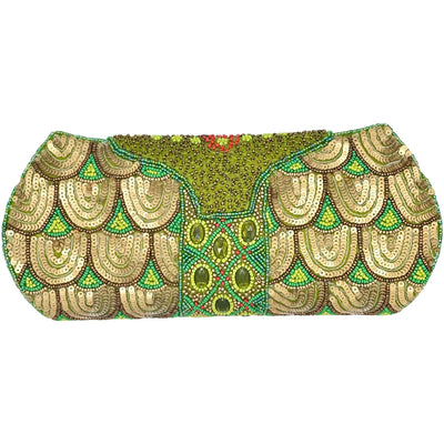 Beaded Olives Clutch
