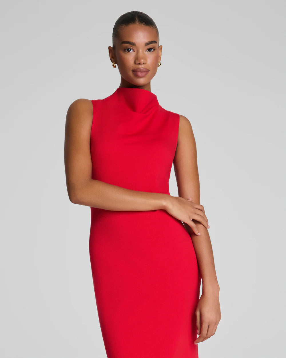 Spanx Ponte Sleeveless Midi Dress | Spanx Red - Xs Spanx Ponte Sleeveless Midi Dress | Spanx Red - Xs