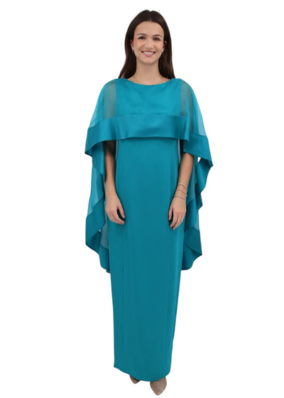 Saturn Gown in Teal