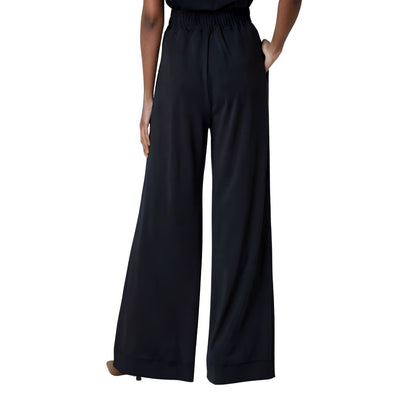 Pull Up Wide Leg Pant Black