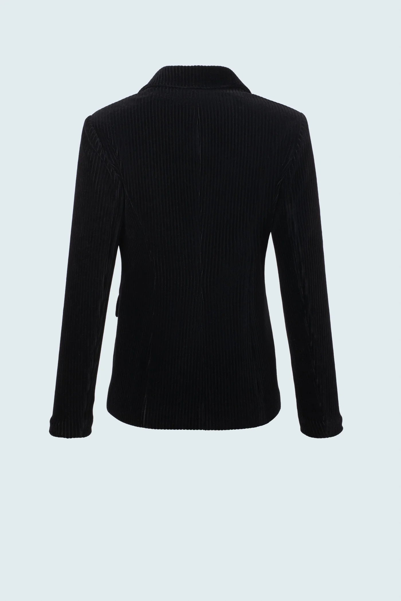Corduroy Fitted Jacket - Black
