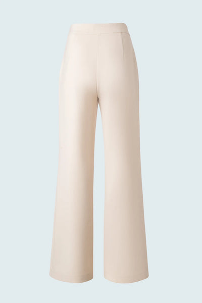 Wide Leg Pintuck Pant - Bone