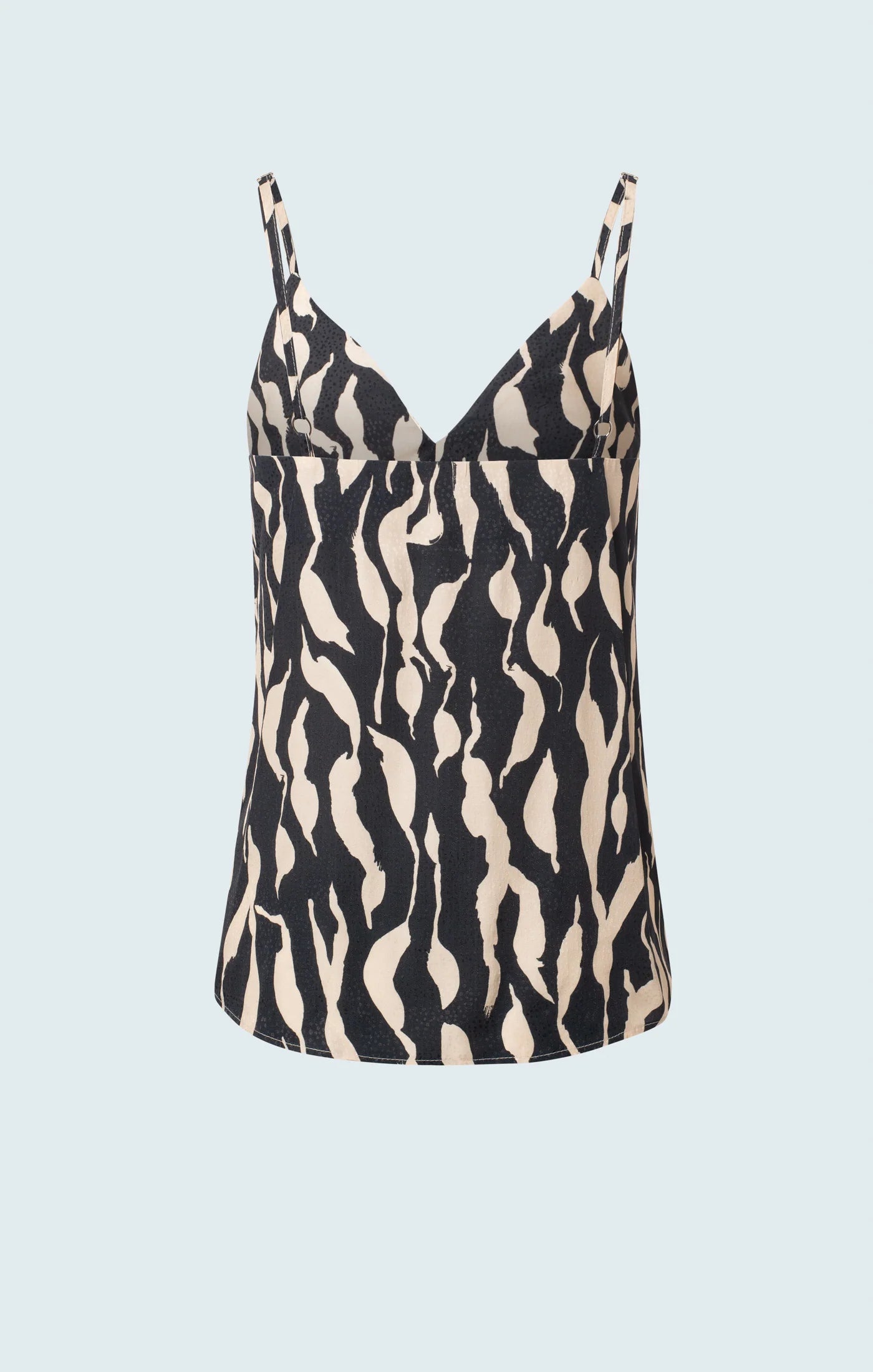 Halter Neck Cami - Black/Bone