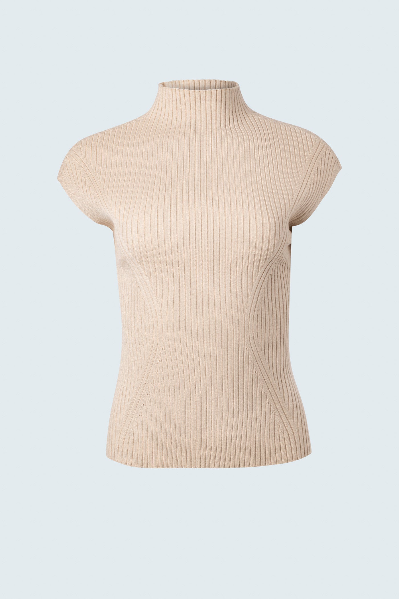 Cheminee Rib Top in Bone