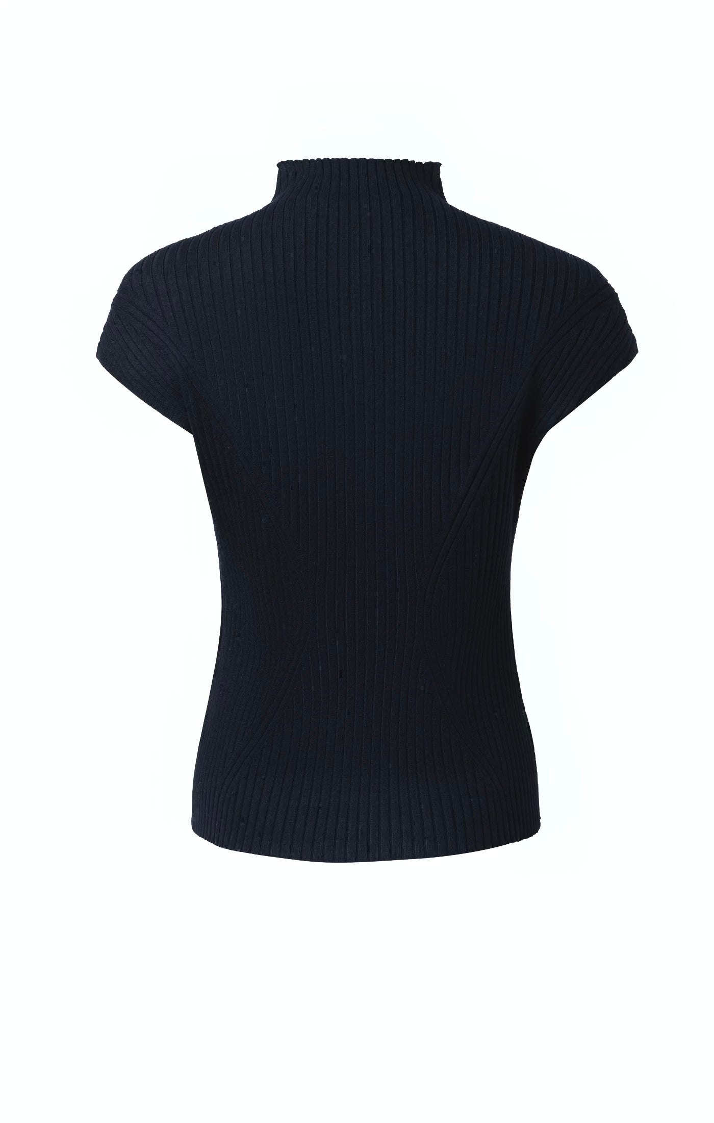 Cheminee Rib Top in Black