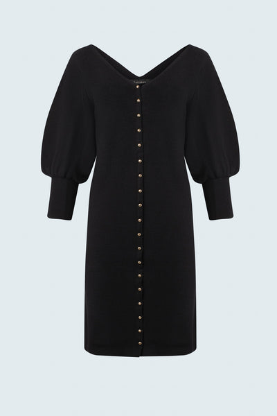 Reversible Cardigan Dress with Batwing Sleeve