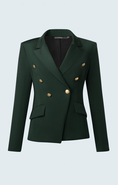 Jacket with 6 Buttons in Forest Green