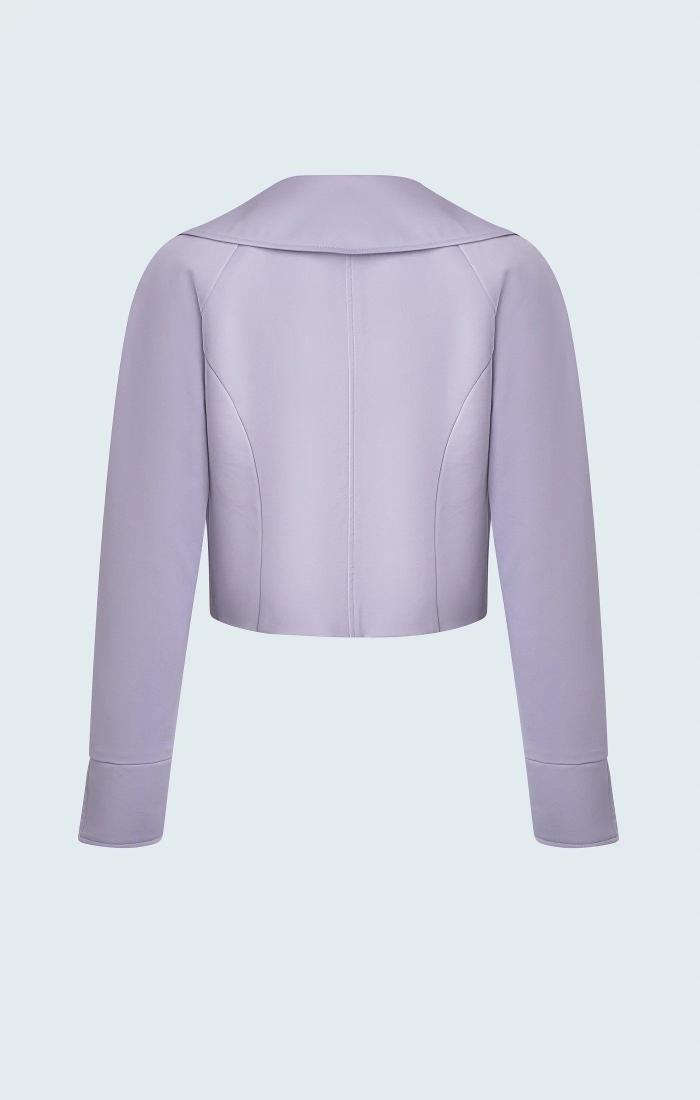 Crop Jacket with Storm Flap - Lilac