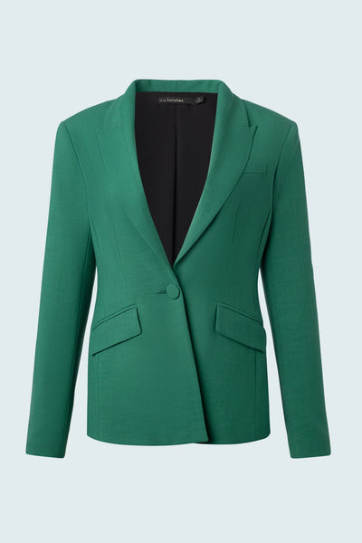 Peak Lapel Jacket - Green