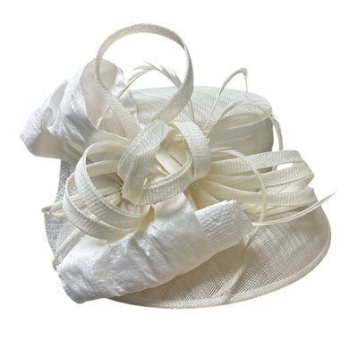 Small Brim Cream Straw