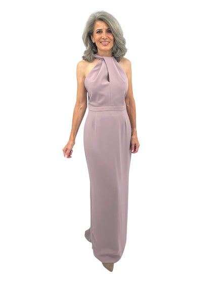 Zeina Gown w/ Trumpet Hem in Taupe