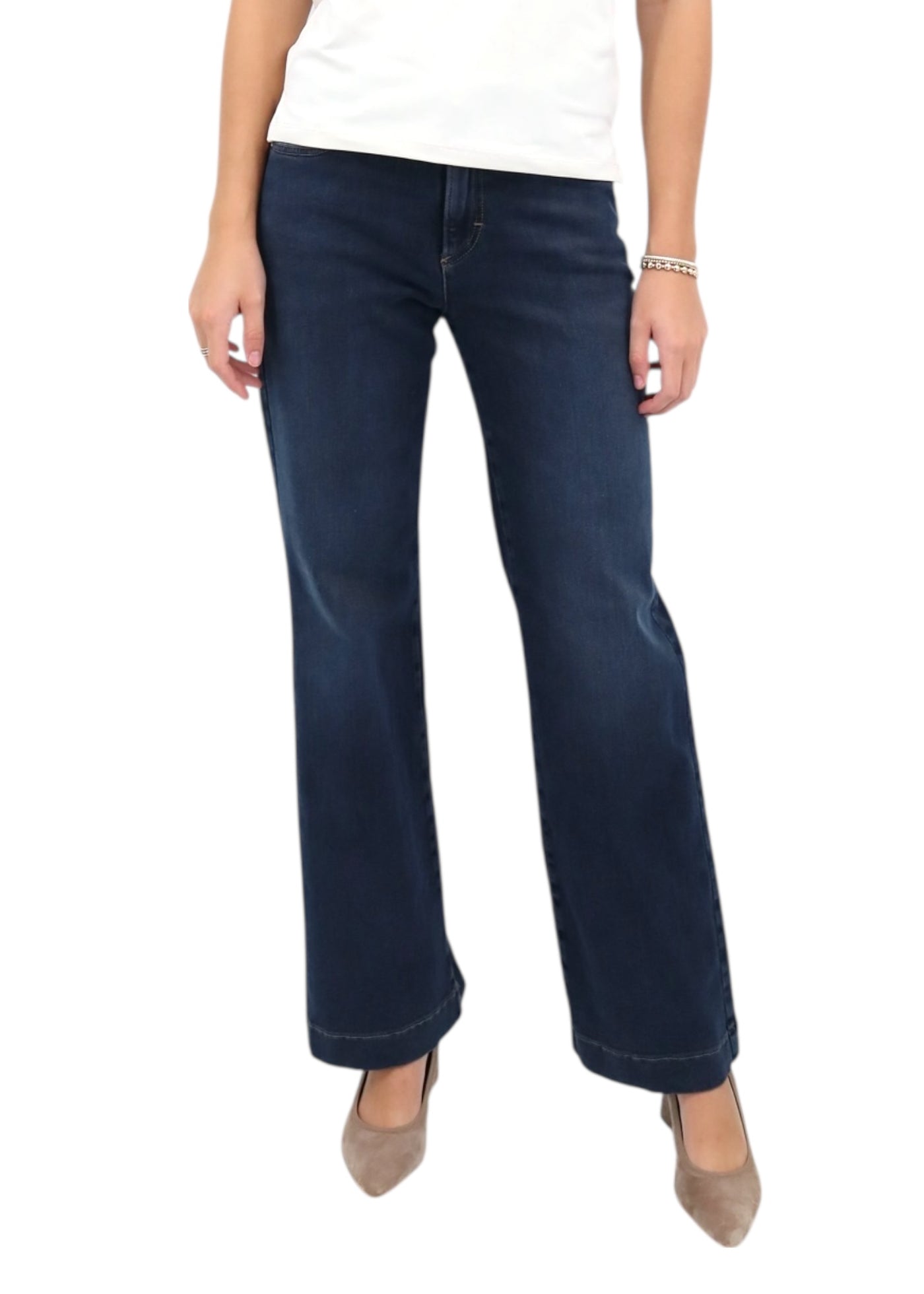 Maine Wide Leg Paint in Used Dark Blue