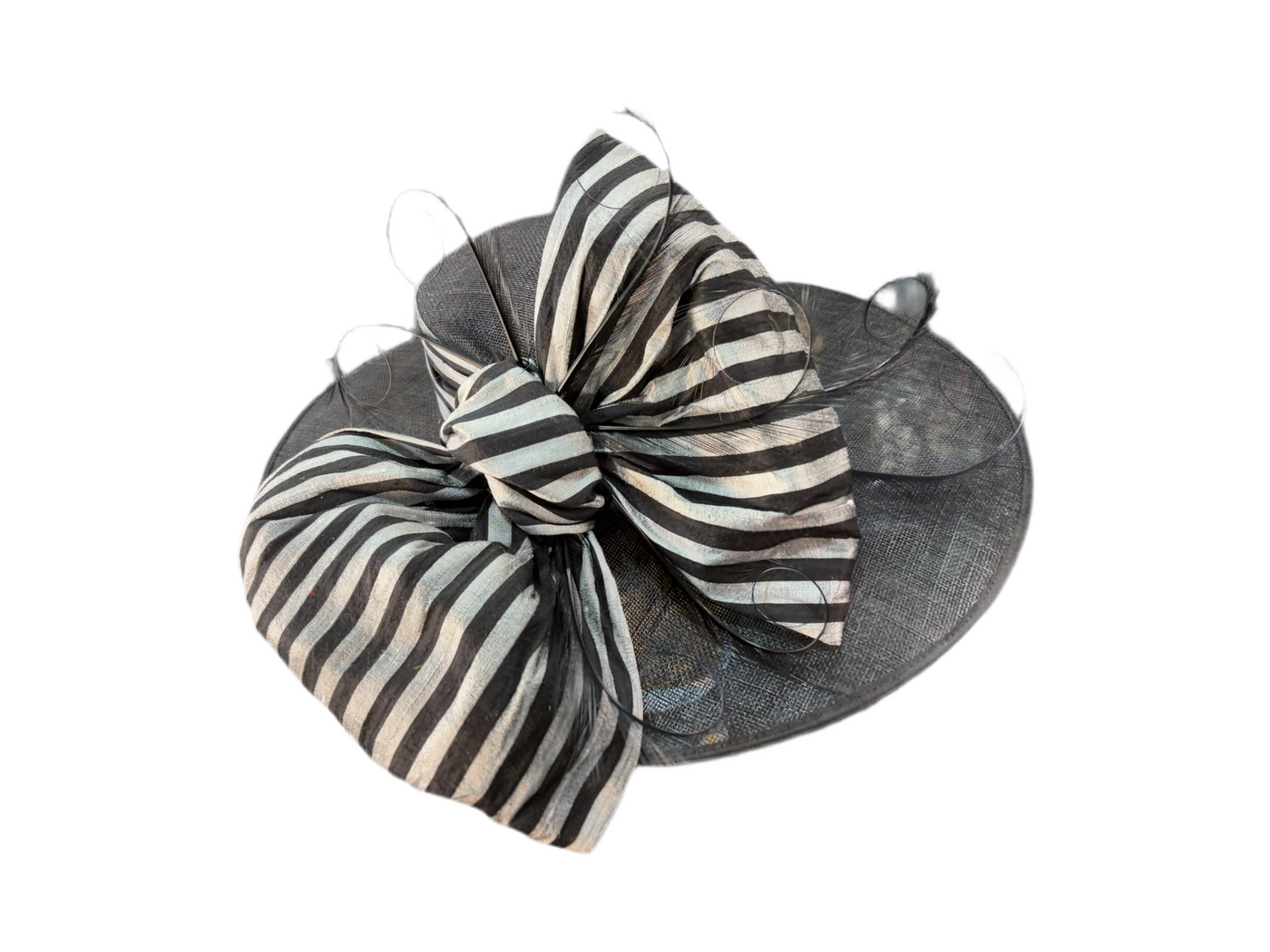 Black Sinamay Straw
