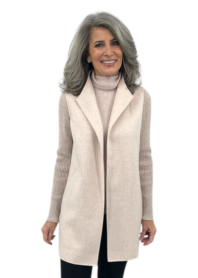 Seamed Funnel Tank in Cameo