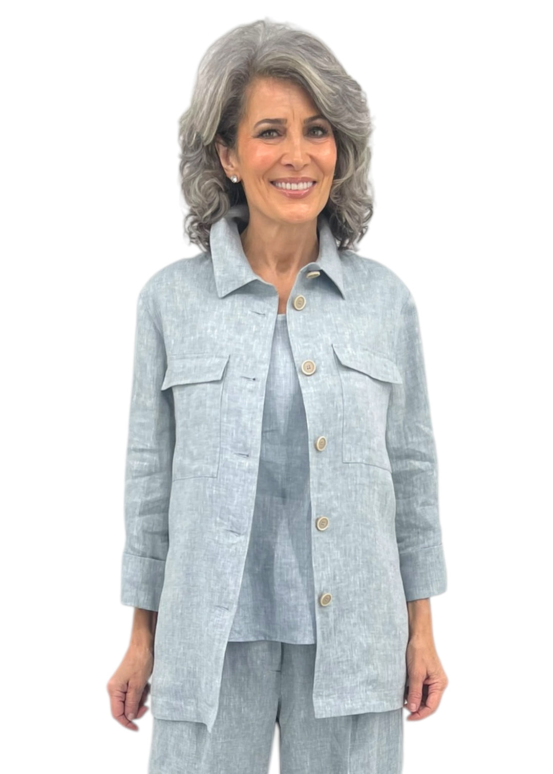 Chemise à Rayures pour Femmes à Manches Longues avec Poche - Tenue de Bureau Décontractée en Mélange Polyester Spandex avec Col Chemise à Rayures pour Femmes à Manches Longues avec Poche - Tenue de Bureau Décontractée en Mélange Polyester Spandex avec Col