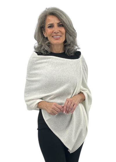 Cashmere Topper in Whisper White