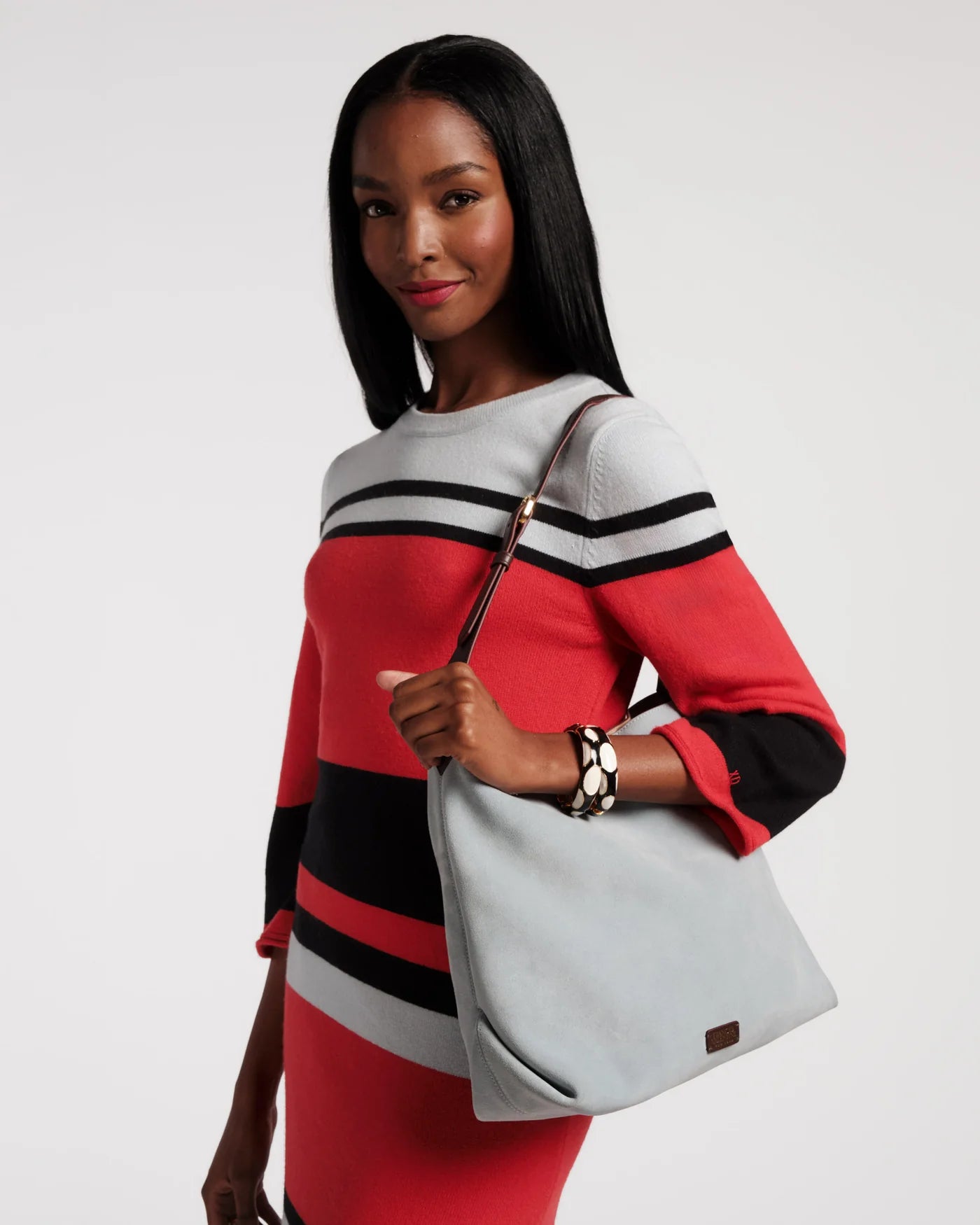 Cozy Knit Maxi Dress in Sublime Stripe