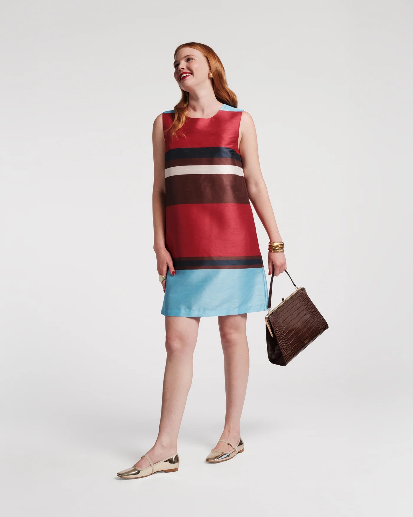 Sylvie Shift Dress in Sublime Stripe