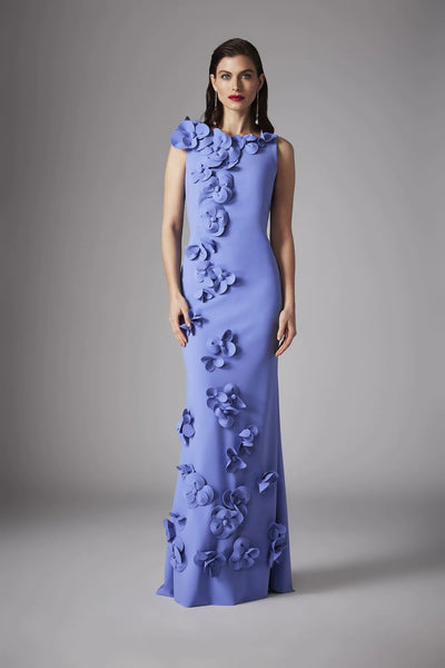3D Petal Gown in Lavender