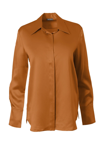 Button Down Blouse in Copper