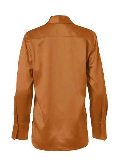 Button Down Blouse in Copper