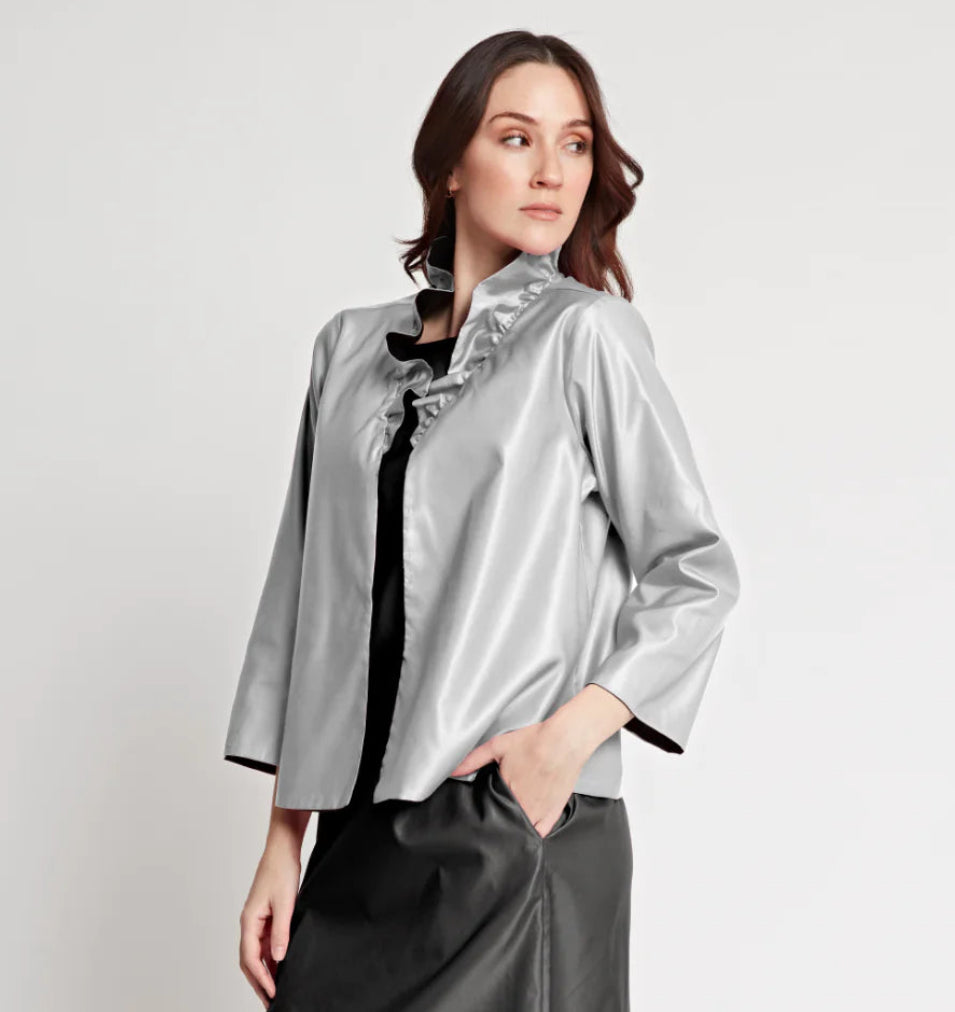 Sandra Jacket - Sterling/Black