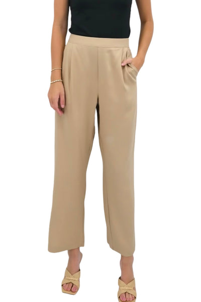 Abby Ankle Pant in Tan
