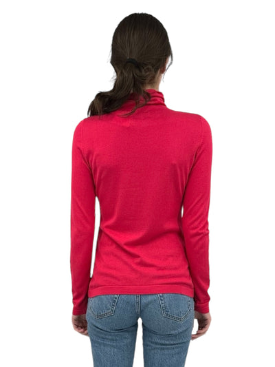 Long Sleeve Seamed Funnel in Poppy