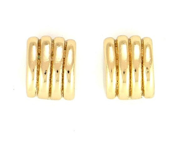 Mini Entwine Stud Earrings 18K - Gold