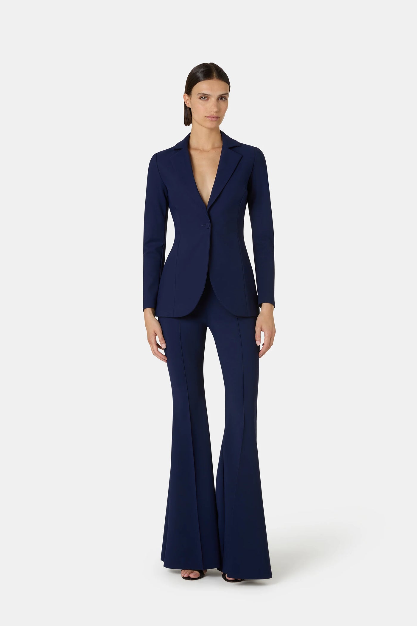 Lua Button Blazer in Midnight