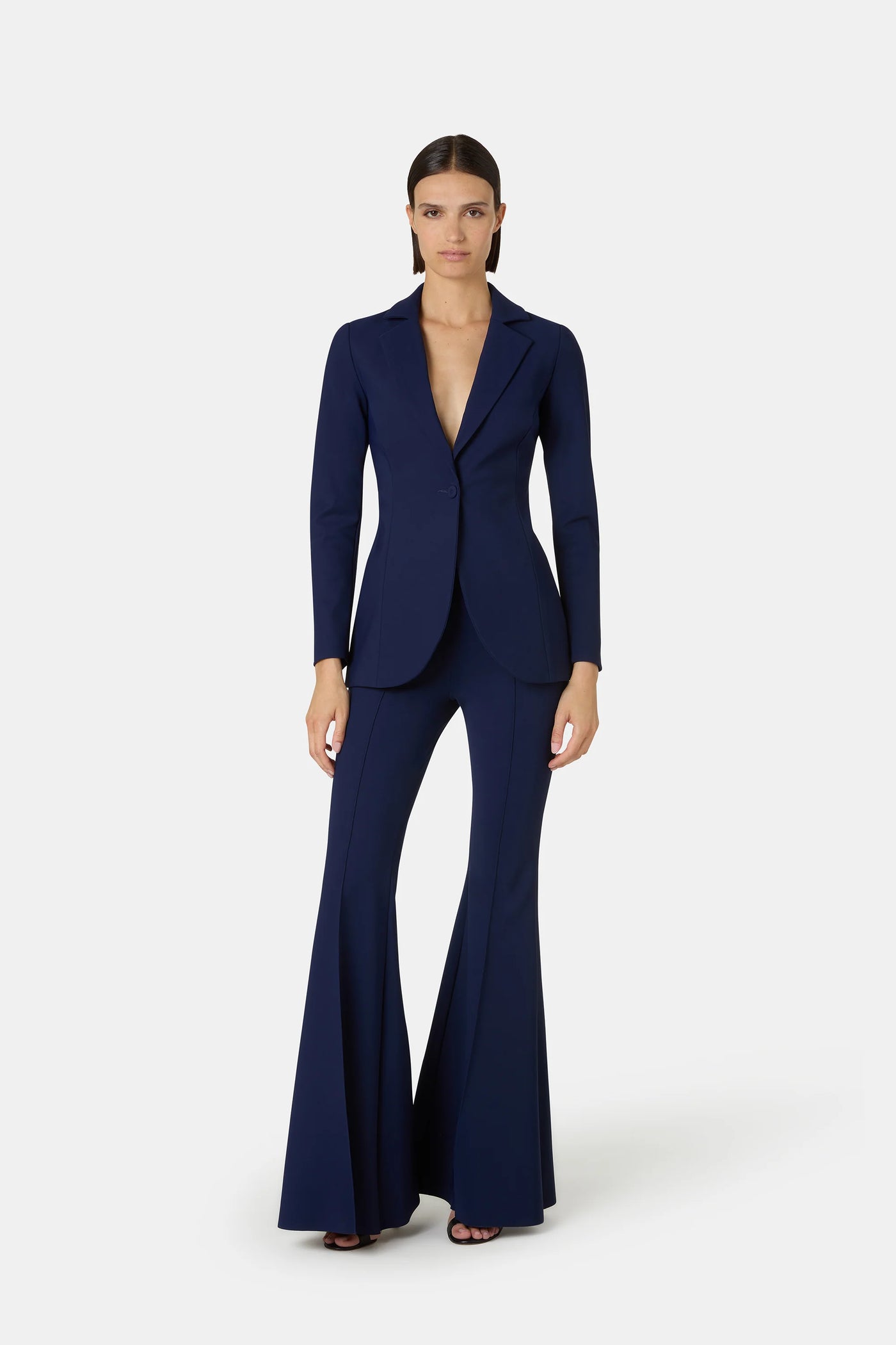 Lua Button Blazer in Midnight