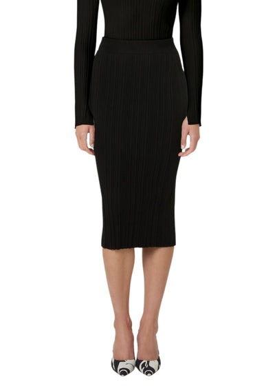 Abax Midi Pepper Skirt in Nero