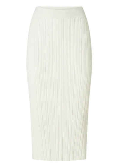Abax Midi Pepper Skirt in Bianco